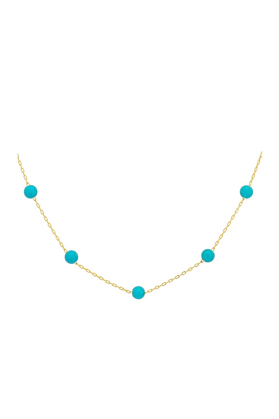 view 2 of 2 Beaded Choker in Turquoise