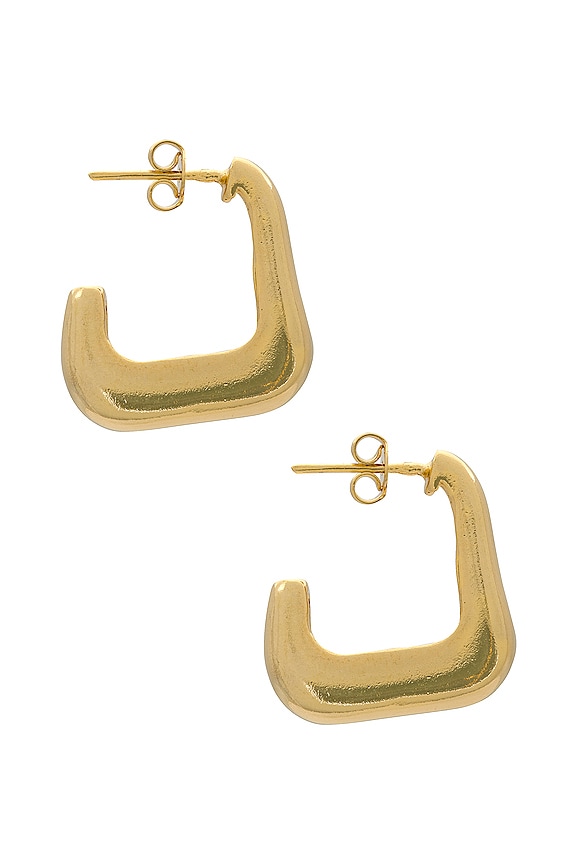 view 2 of 4 Open Hoop Earring in Gold