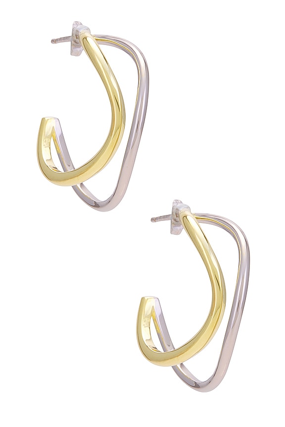 view 1 of 4 ANNEAUX SQUIGGLY in Gold & Silver