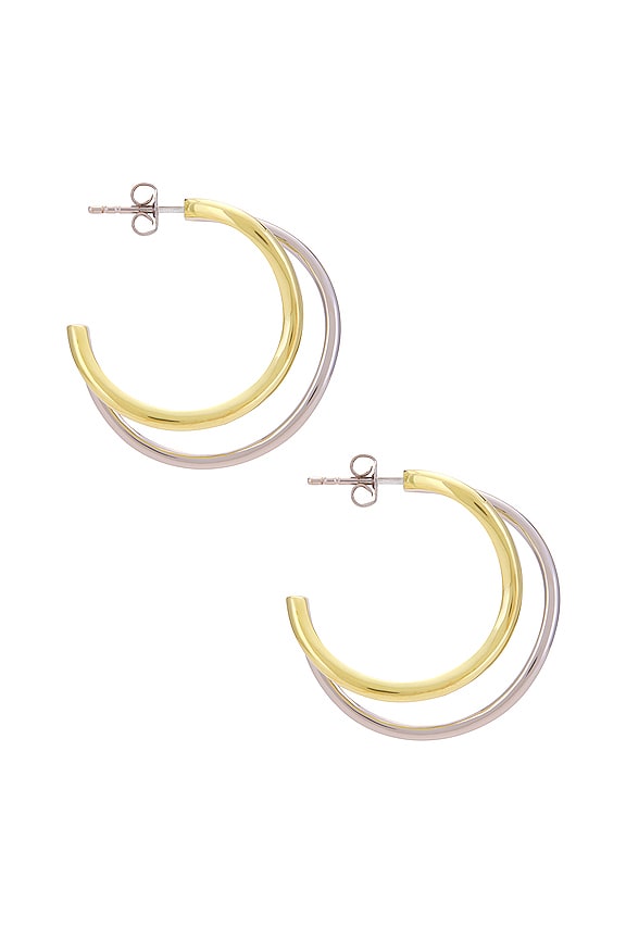 view 2 of 4 ANNEAUX SQUIGGLY in Gold & Silver