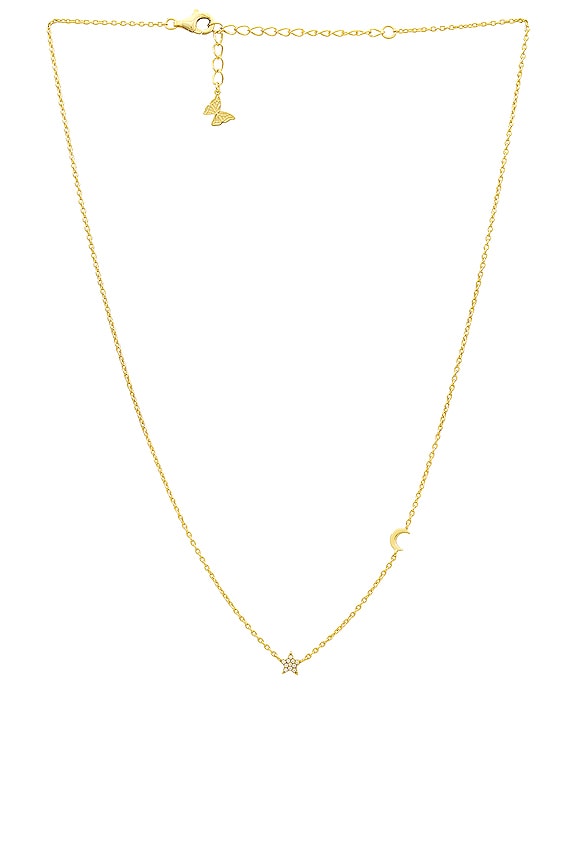 view 1 of 3 COLLIER STAR X MOON in Gold