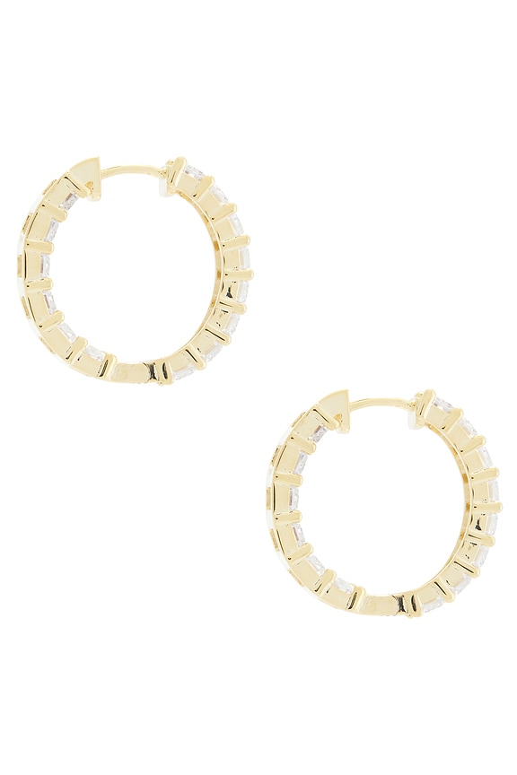 view 2 of 3 PENDIENTES DE ARO EDEN in Gold