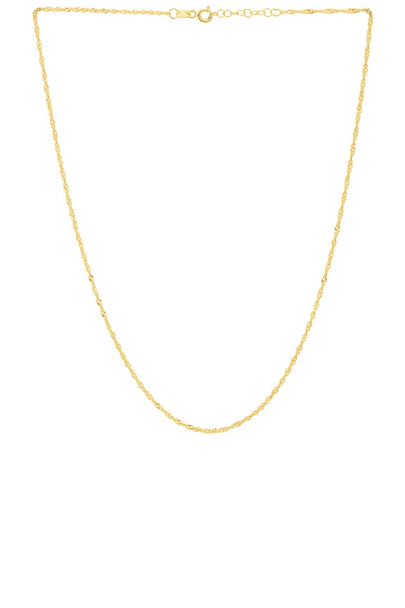 view 1 of 2 Singapore Chain Necklace in Gold