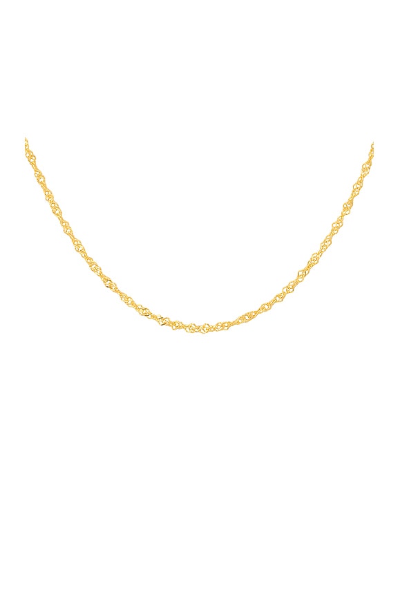 view 2 of 2 Singapore Chain Necklace in Gold