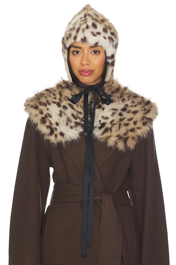 view 2 of 2 Lynx Faux Fur Collar in Lynx