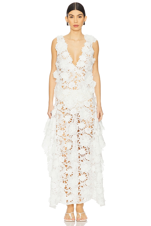 view 2 of 4 x REVOLVE Blake Floral Lace Dress in White