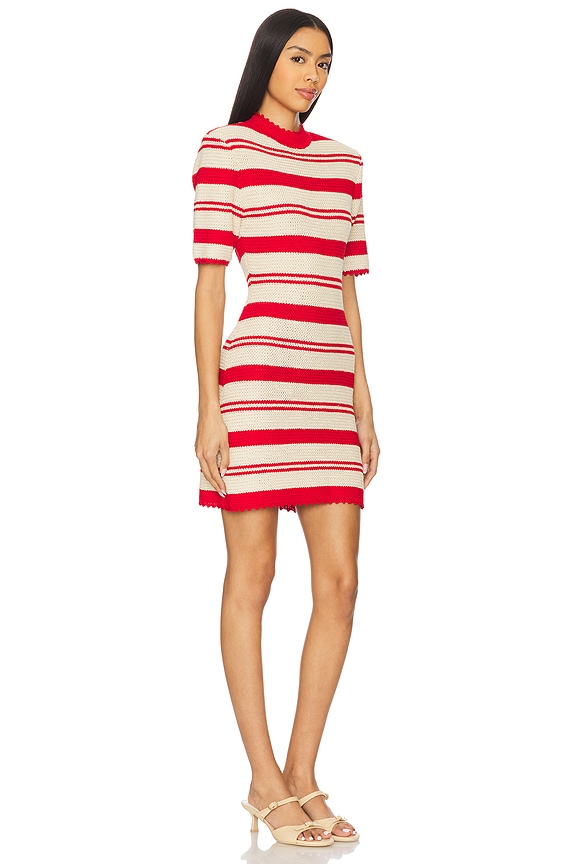 view 2 of 3 Aidan Two Toned Knit Dress in Anemone