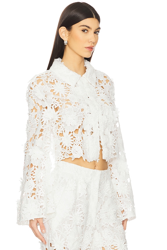 view 2 of 4 CHAQUETA DE ENCAJE AUDREY in White