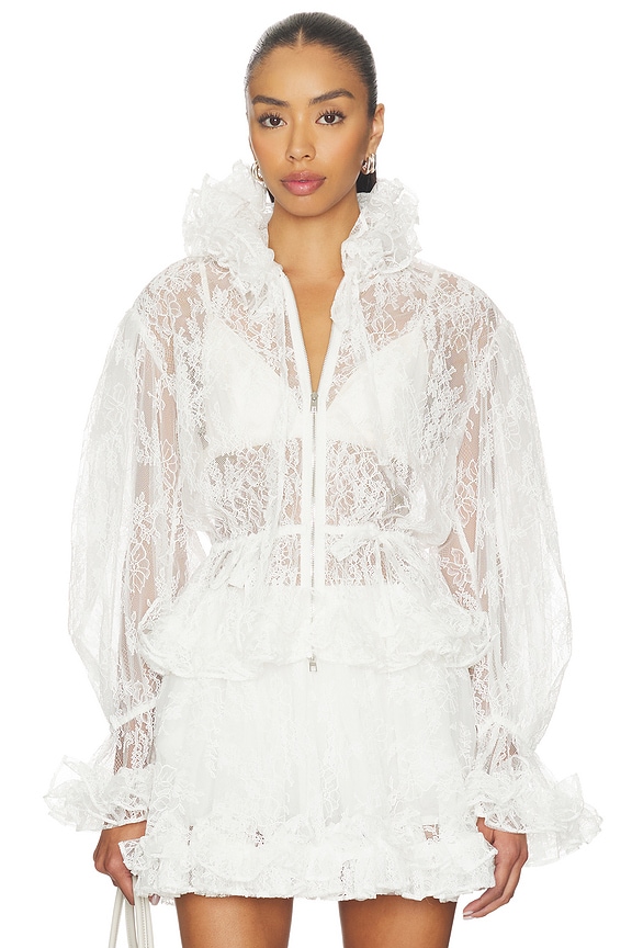 view 1 of 4 Elisa Lace Jacket in Ivory