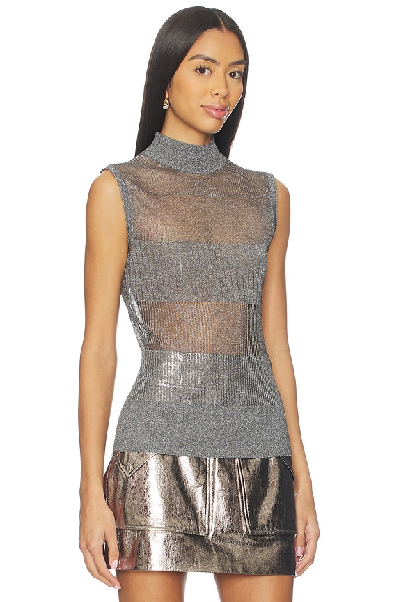 view 2 of 5 LEONORA トップ in Gun Metal