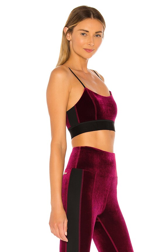 view 2 of 4 Velvet Bra in Bordeaux