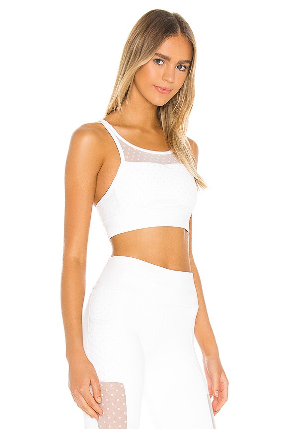 view 2 of 4 Oasis Sports Bra in White Dot