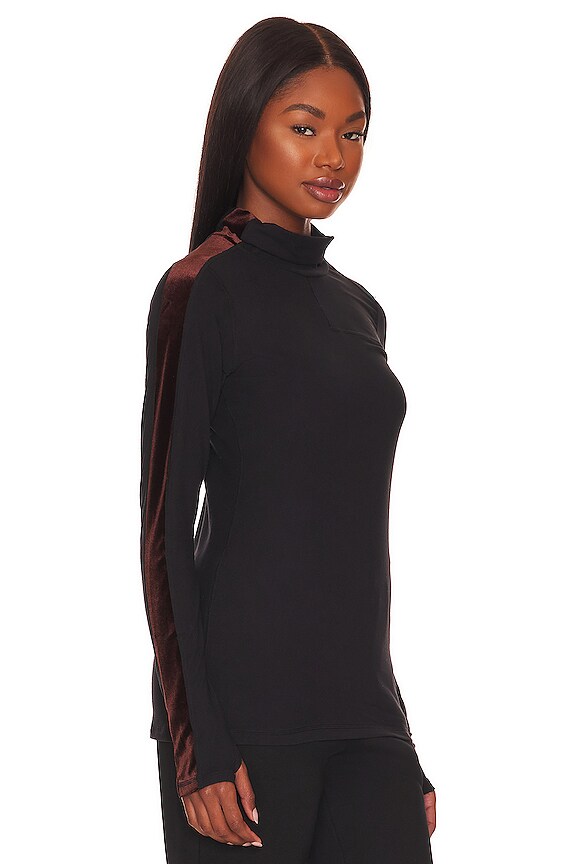 view 2 of 4 Race Turtleneck in Black & Mocha