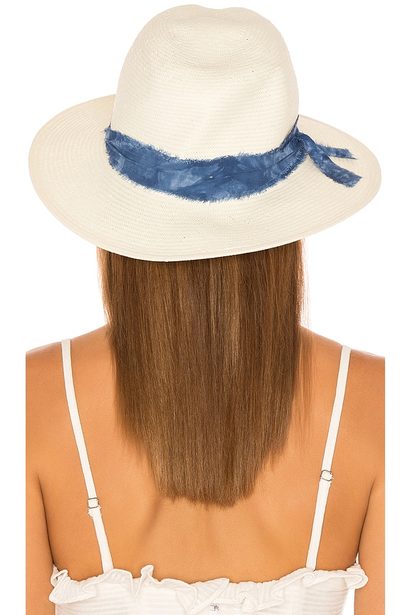 view 2 of 3 Luca Hat in Ivory & Blue