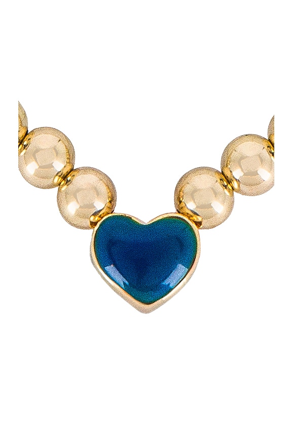 view 2 of 3 Moody Color Changing Necklace in Gold