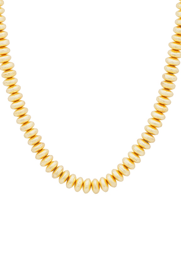 view 2 of 2 COLLIER BRUSHED RONDELLE in Gold
