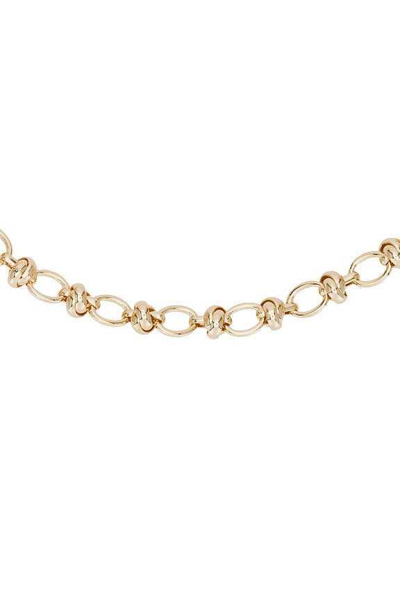 view 2 of 2 Knotted Chain Necklace in Yellow Gold