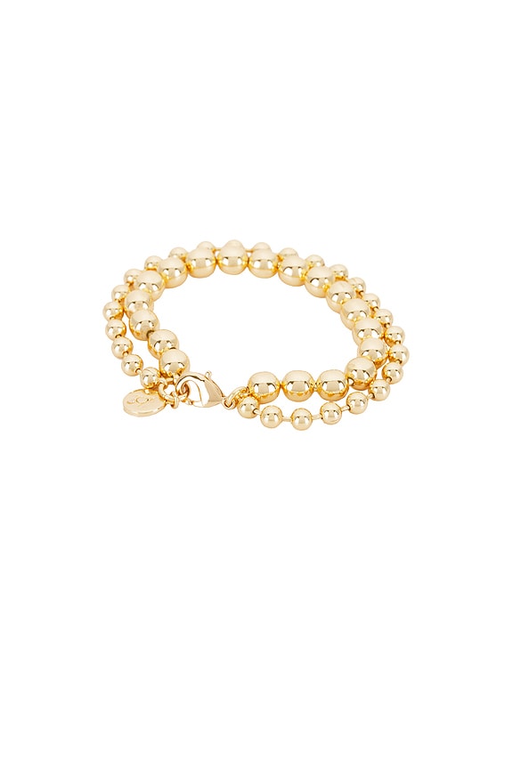 view 2 of 2 BRACELET EN MAILLONS LAYERED in Yellow Gold