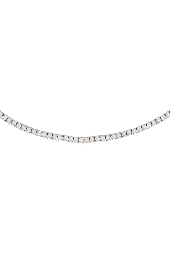 view 2 of 3 Everyday Tennis Necklace in Sterling Silver