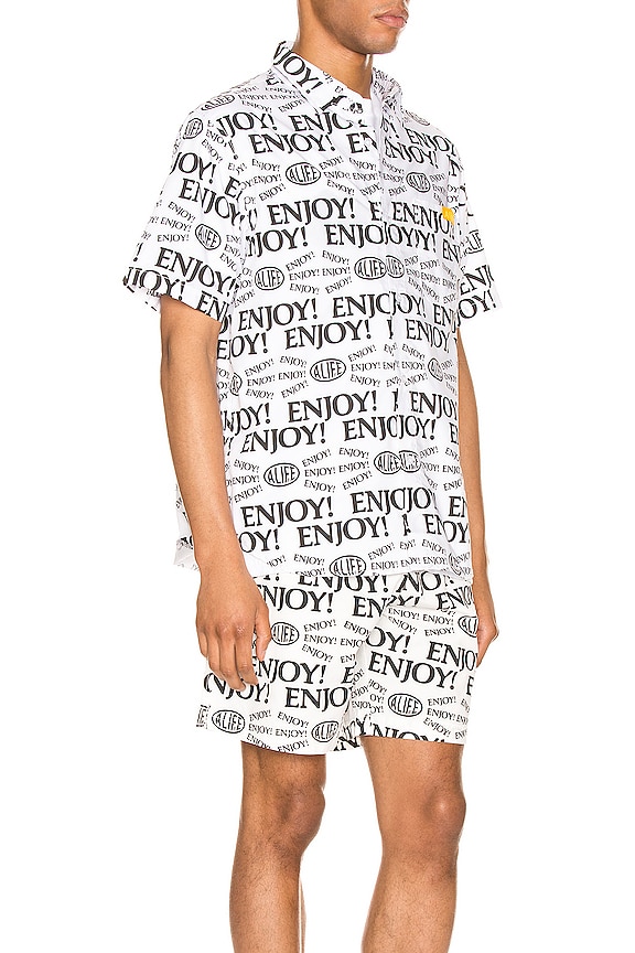 view 2 of 5 CAMISA MANGA CORTA ENJOY in Black & White