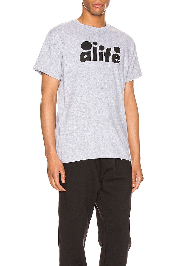 view 2 of 5 CAMISETA GRÁFICA in Heather Grey & Black