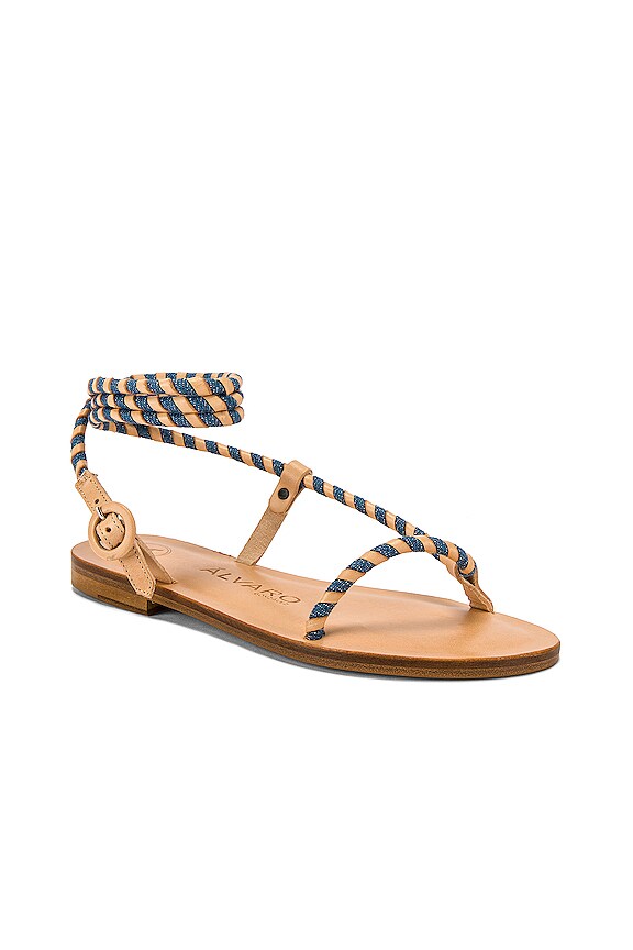 view 2 of 5 Arizona Sandal in Natural & Denim