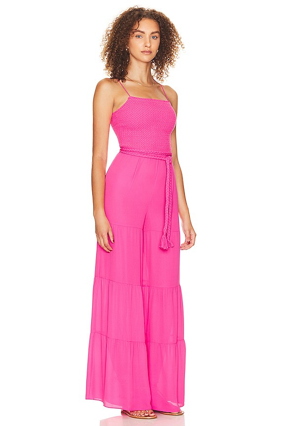 view 2 of 3 Liya Jumpsuit with Tie in Candy