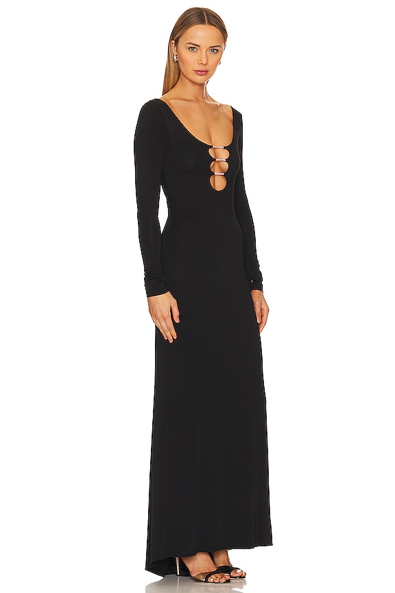 view 2 of 4 Kalena Cutout Maxi Dress in Black