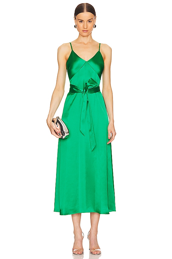 view 2 of 4 Lanelle Maxi Cape Dress in Light Emerald