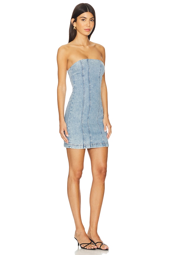 view 2 of 3 Palmer Denim Mini Dress in Rocky Blues