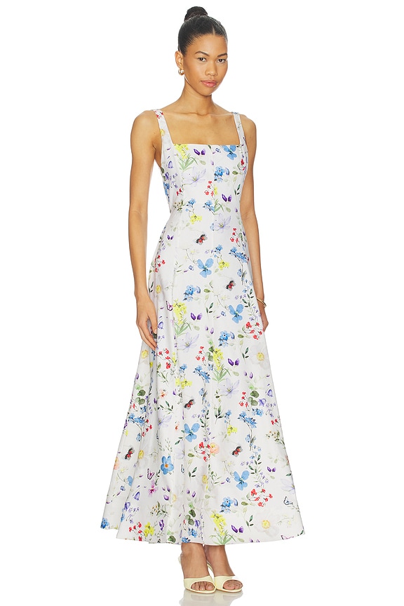 view 2 of 3 ROBE POLLY in Twisting Vines Off White