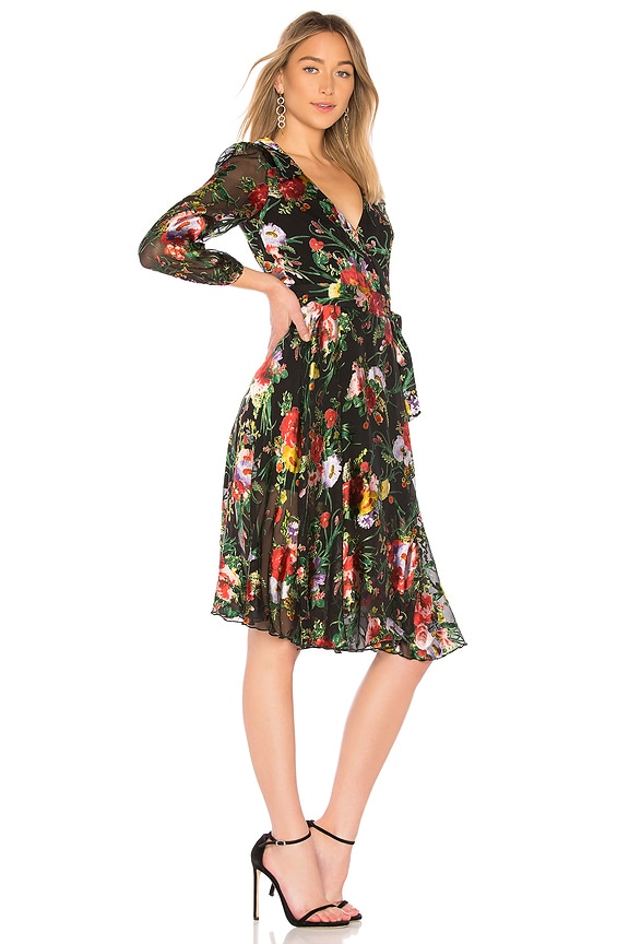 view 2 of 3 Abney Wrap Dress in Blooming Bouquet