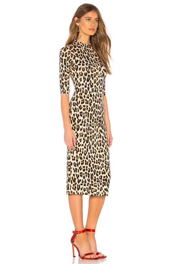 view 2 of 3 Delora Dress in Textured Leopard