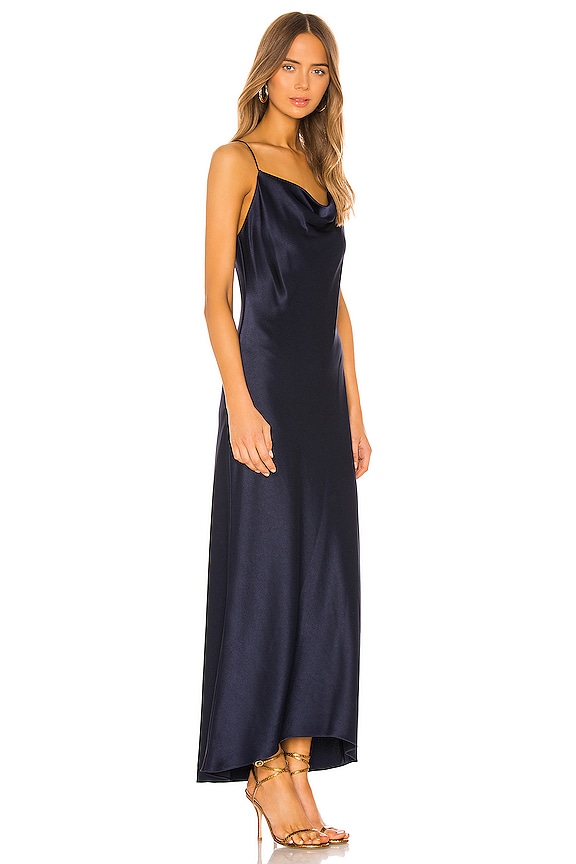 view 2 of 3 Harmony Drapey Slip Maxi Dress in Navy