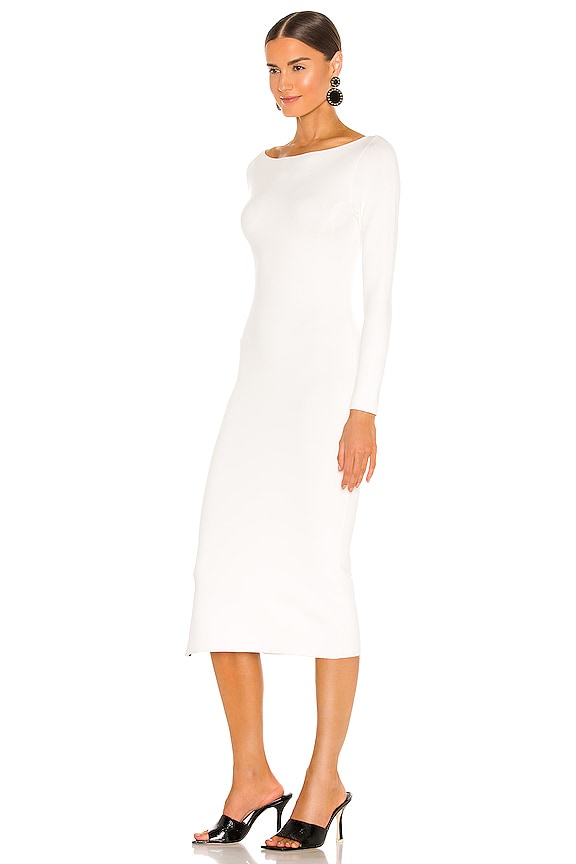 view 2 of 3 Rochelle Midi Dress in Soft White & Black