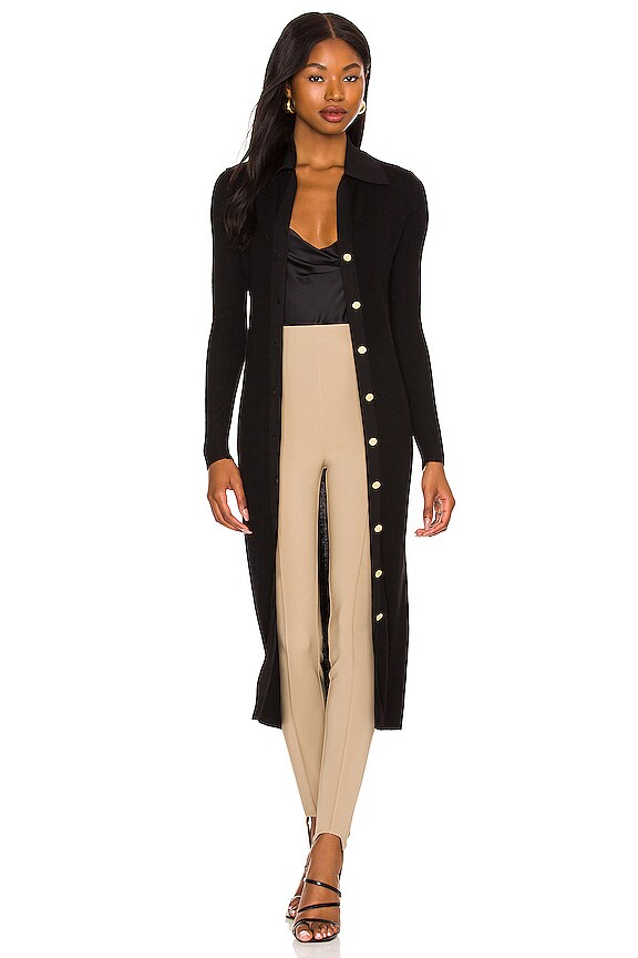 view 2 of 4 Alcina Button Down Polo Dress in Black