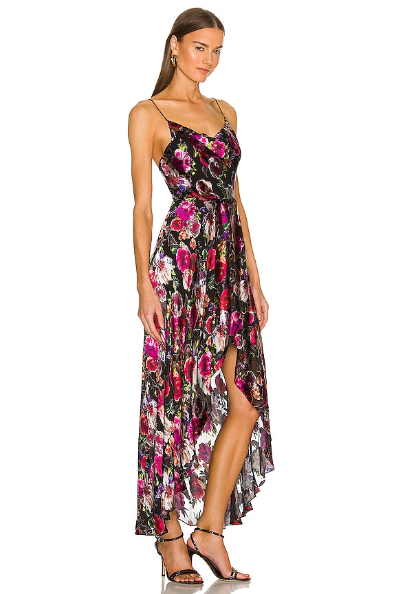 view 2 of 3 Christina Hi Lo Dress in Midnight Rose