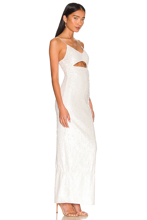 view 2 of 4 Valli Cut Out Cami Dress in Off White