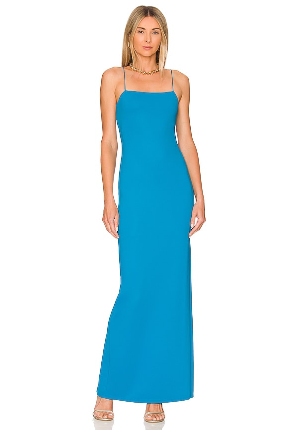view 2 of 3 Nelle Spaghetti Strap Maxi Dress in Ocean Blue