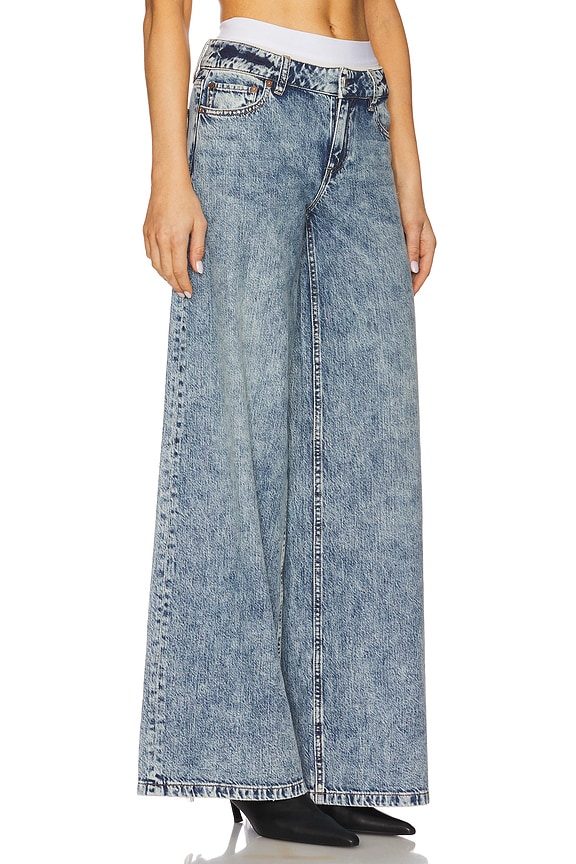 view 2 of 6 JEAN BAGGY IAN COMBO in Harlow Vintage Blue & Off White