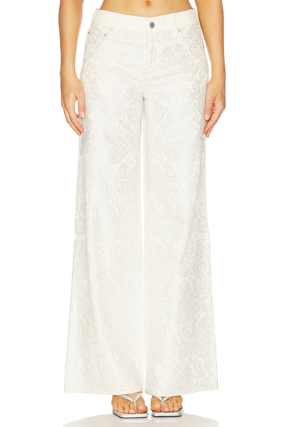 view 1 of 6 Jasper Amazing Embellished Jean in Off White