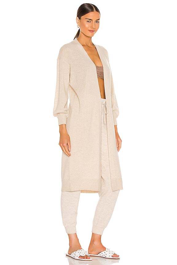 view 2 of 3 Rosina Blouson Sleeve Cardigan in Oatmeal