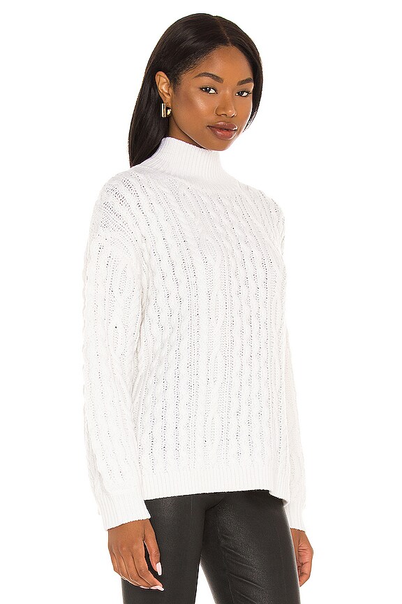 view 2 of 4 Kenny Turtleneck Long Sleeve Oversized Pullover in Soft White