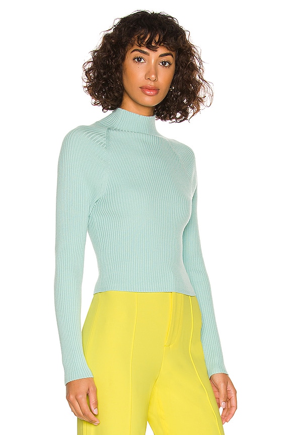 view 2 of 4 Irena Mock Neck Rib Sweater in Breeze