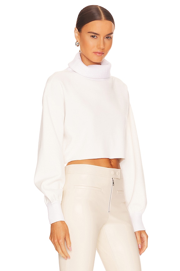 view 2 of 4 Oswald Oversized Cropped Pullover in Soft White
