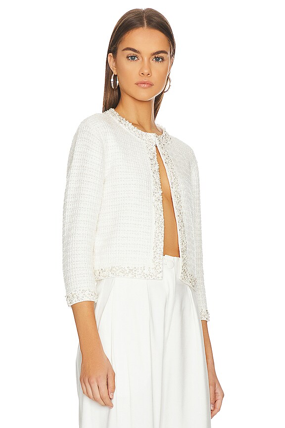 view 2 of 5 Alira Embellished Cardigan in Soft White