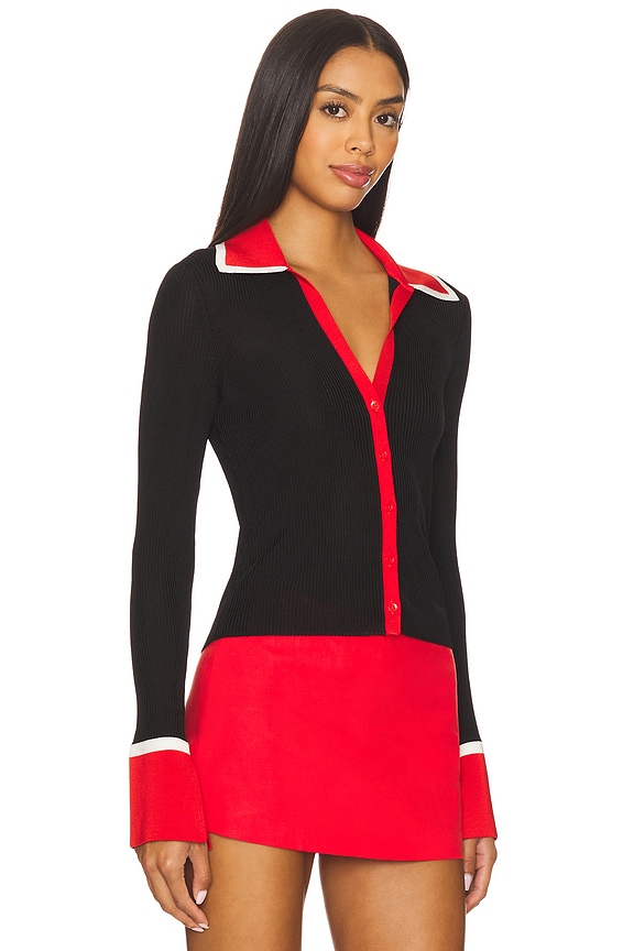 view 2 of 4 Nealie Cardigan in Black & Multi