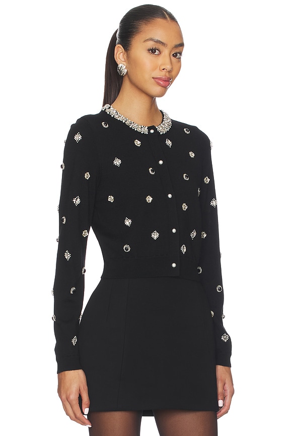 view 2 of 5 Dollie Embellished Cardigan in Black