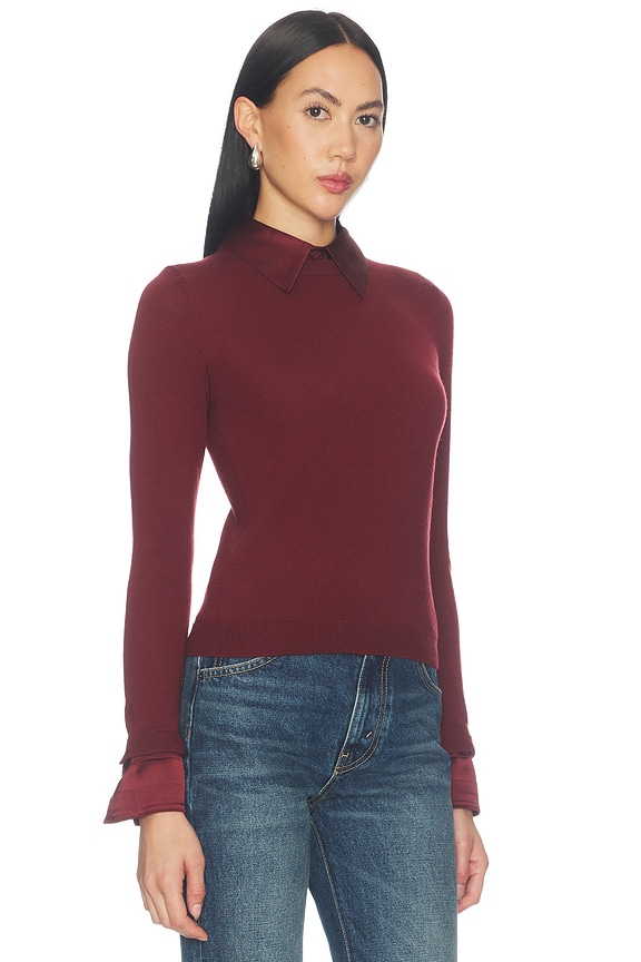 view 2 of 4 Porla Collared Sweater in Cognac