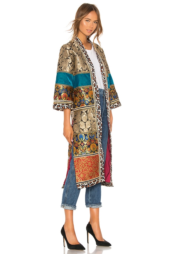 view 2 of 3 Lynn Patchwork Kimono in Multi